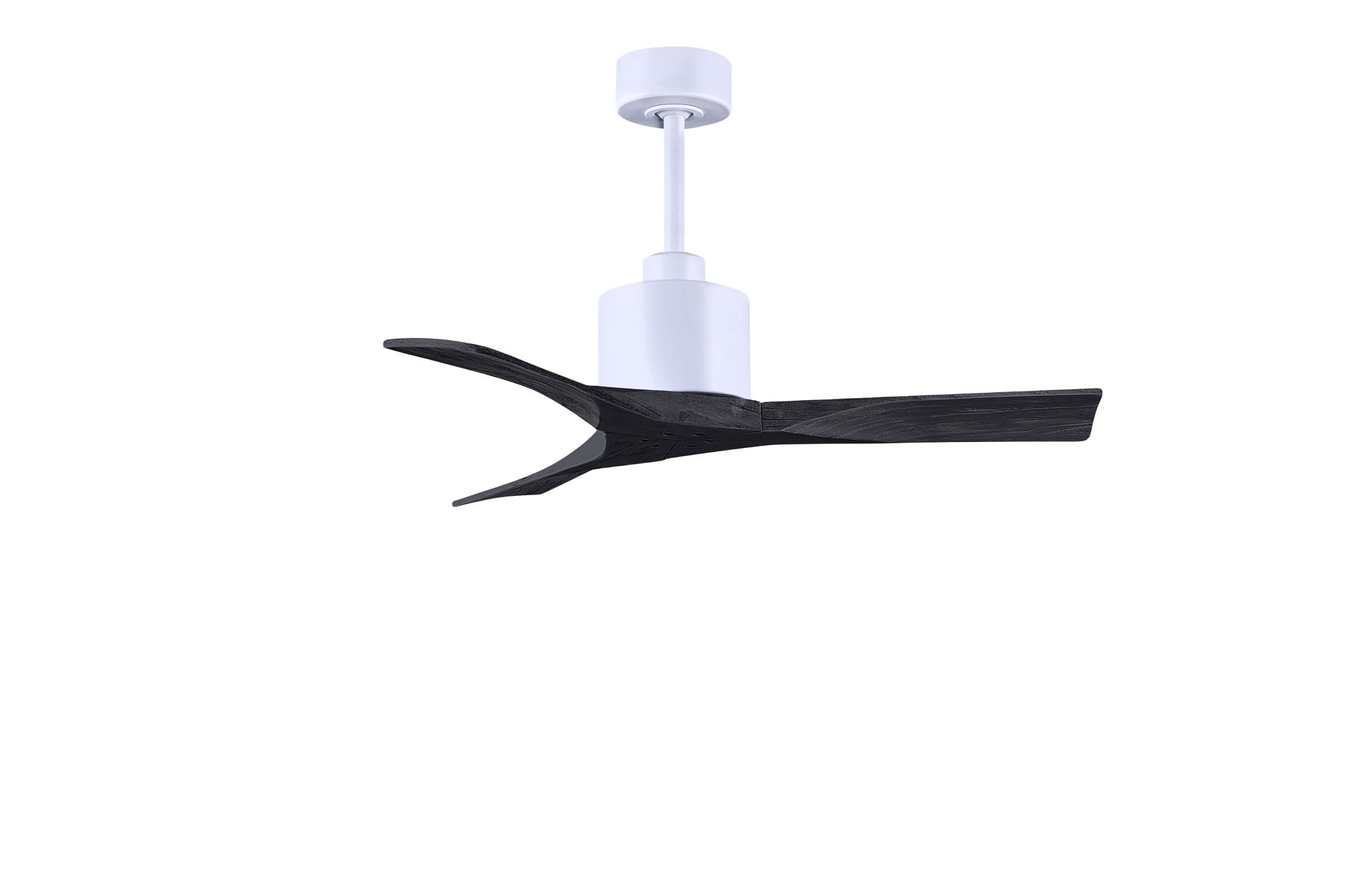 Image 2 42" Matthews Nan White and Black Outdoor Ceiling Fan with Remote more views
