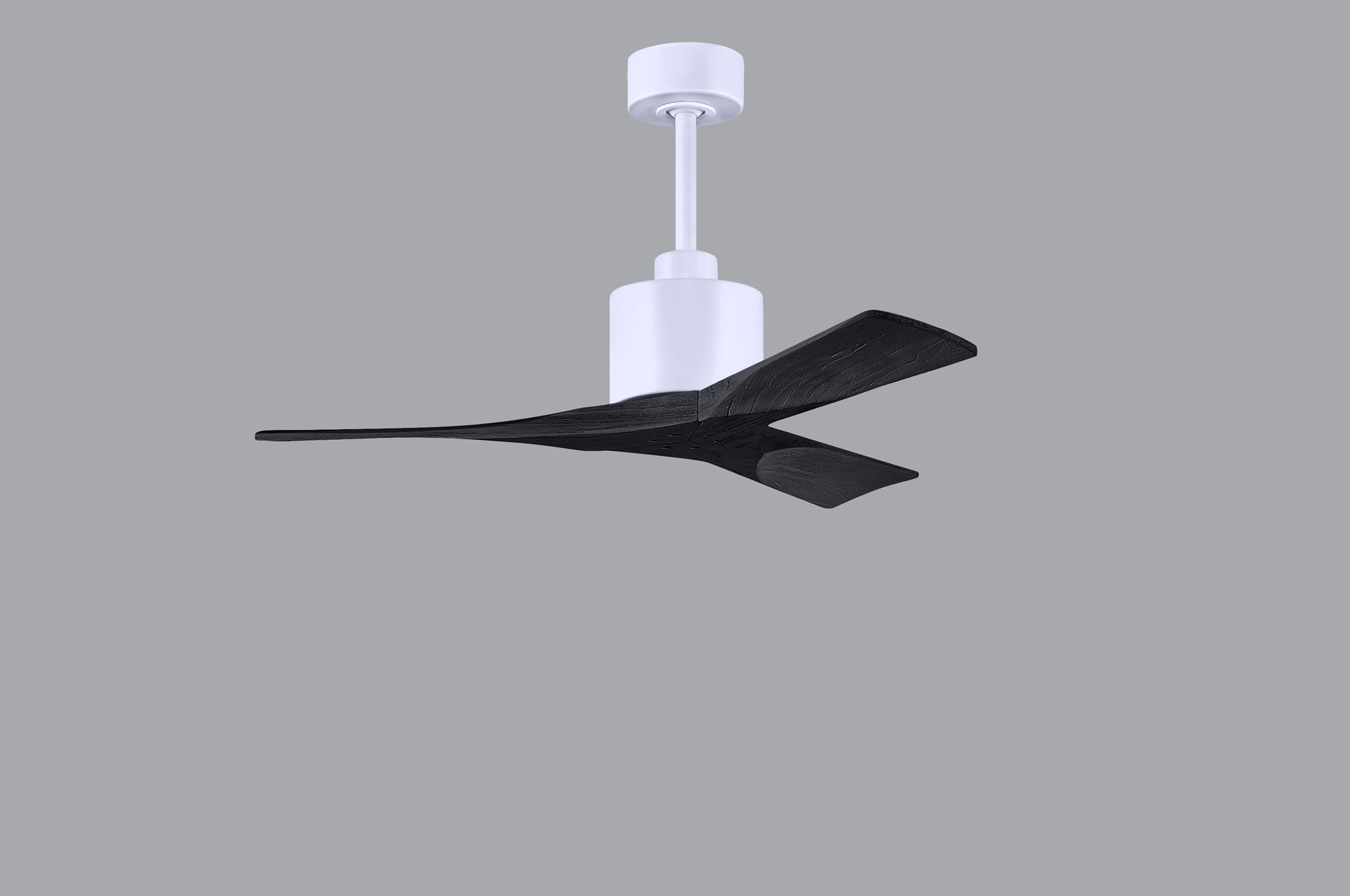 Image 3 42" Matthews Nan White and Black Outdoor Ceiling Fan with Remote more views