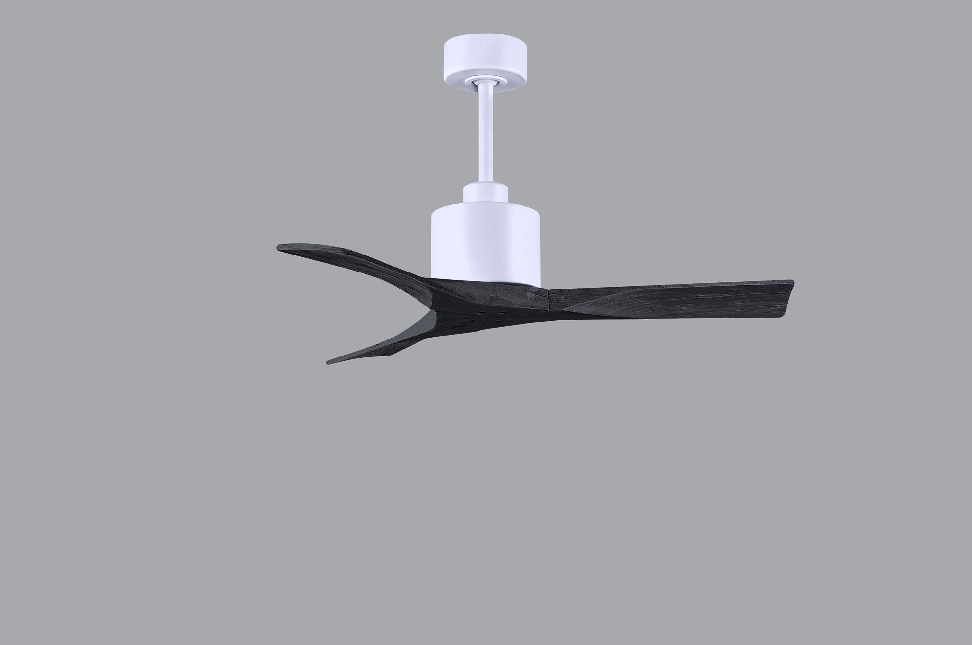 Image 4 42" Matthews Nan White and Black Outdoor Ceiling Fan with Remote more views