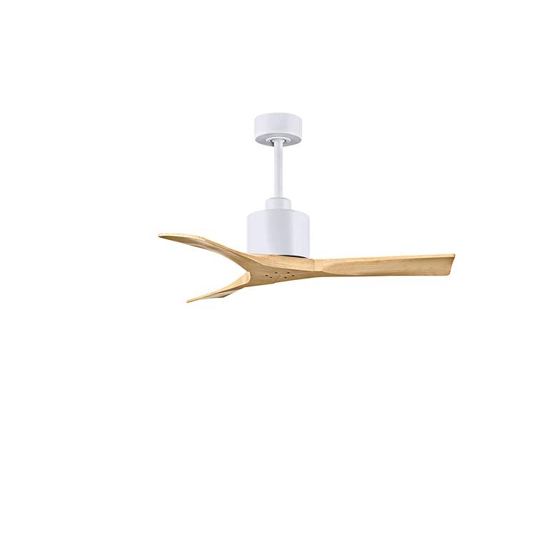 Image 2 42" Matthews Nan White and Maple Outdoor Ceiling Fan with Remote more views