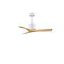 2_42" Matthews Nan White and Maple Outdoor Ceiling Fan with Remote more views