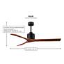 7_42" Matthews Nan White and Maple Outdoor Ceiling Fan with Remote more views
