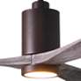 42" Matthews Patricia-3 Bronze Barn Wood Remote LED Ceiling Fan
