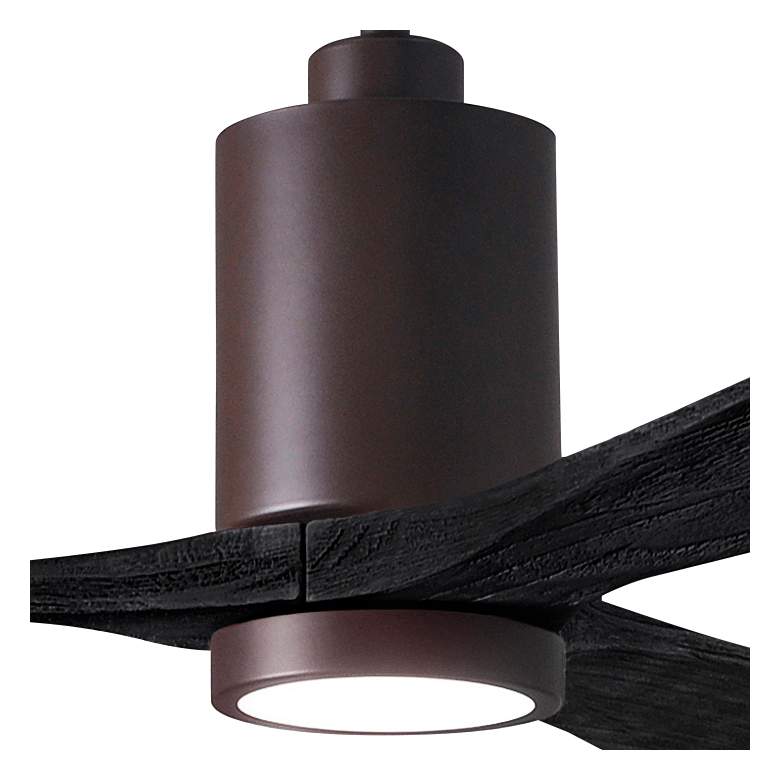 Image 3 42" Matthews Patricia-3 Bronze Matte Black Remote LED Ceiling Fan more views