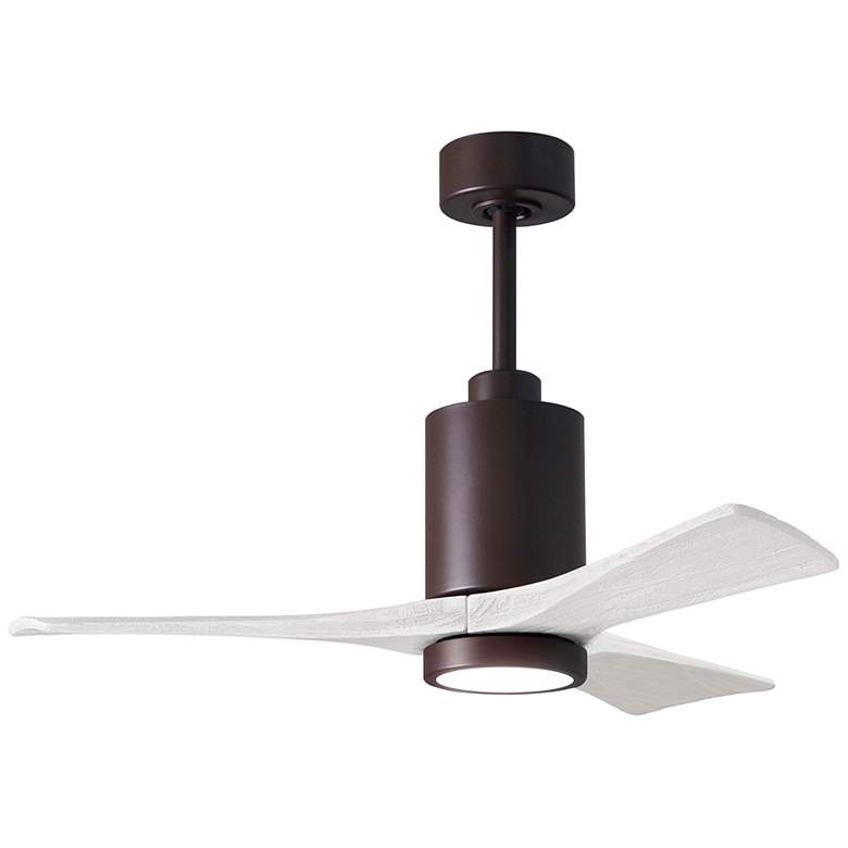 Image 2 42" Matthews Patricia-3 Bronze Matte White LED Ceiling Fan with Remote