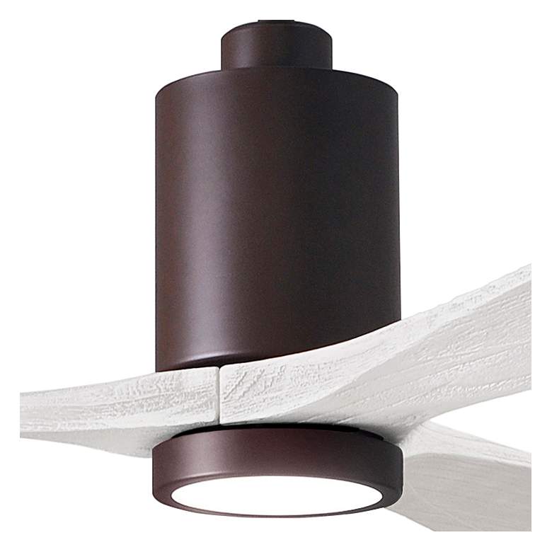 Image 3 42" Matthews Patricia-3 Bronze Matte White LED Ceiling Fan with Remote more views