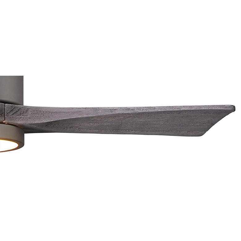 Image 4 42 inch Matthews Patricia-3 Brushed Nickel Barnwood Remote LED Ceiling Fan more views