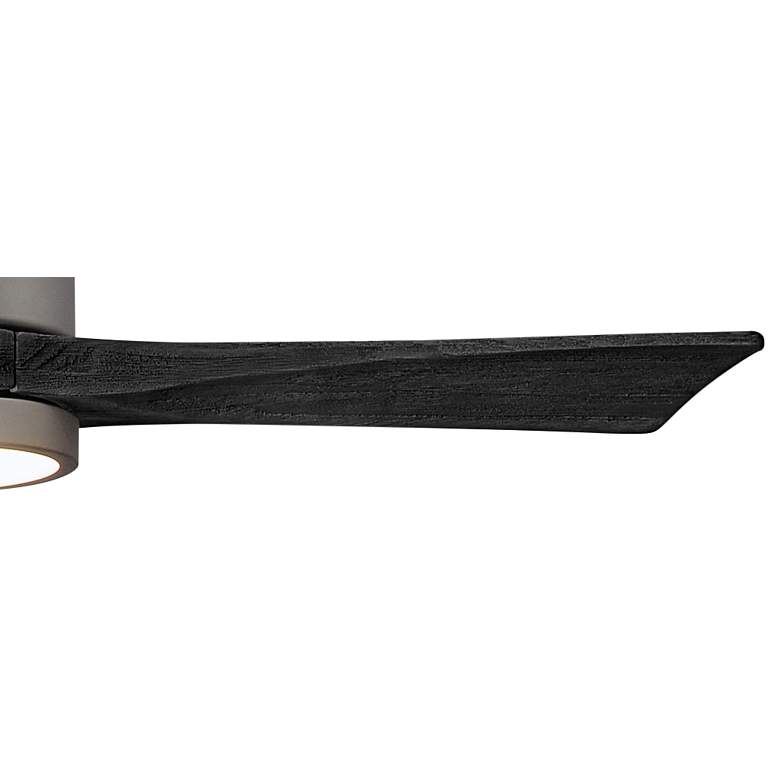 Image 4 42" Matthews Patricia-3 Brushed Nickel Black Remote LED Ceiling Fan more views