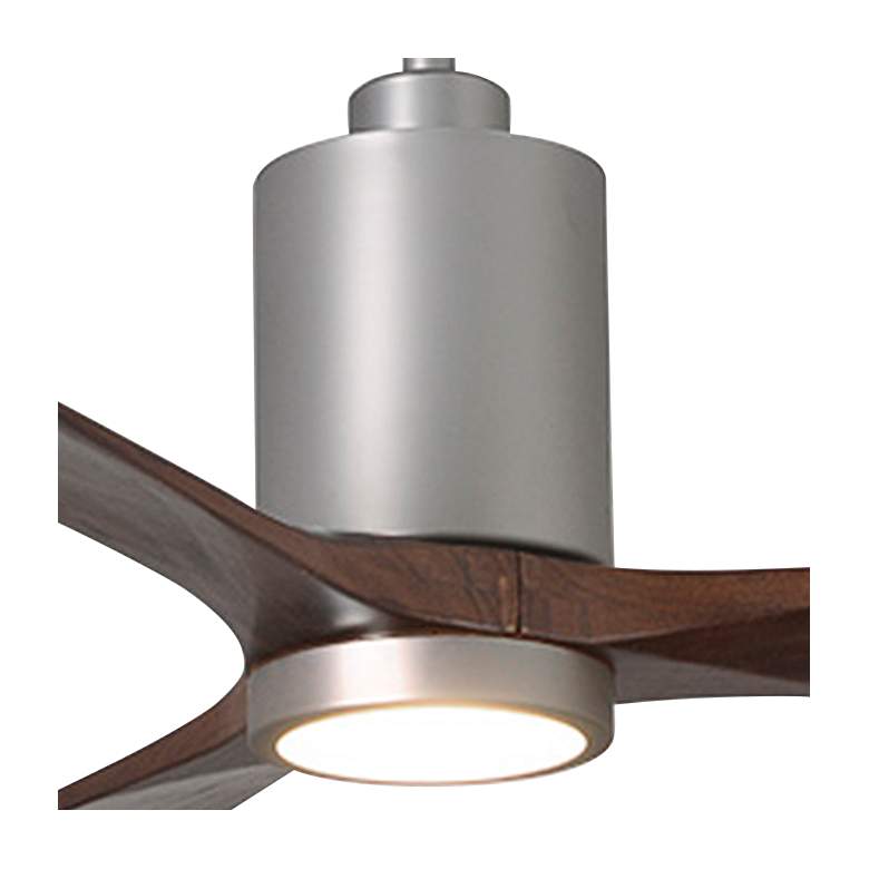 Image 3 42 inch Matthews Patricia-3 Brushed Nickel Walnut Remote LED Ceiling Fan more views
