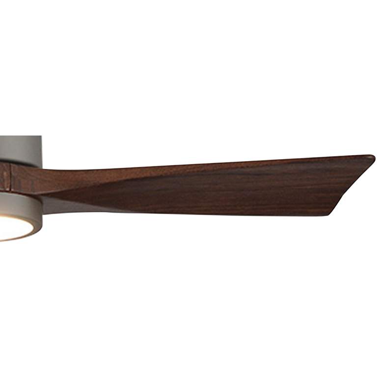 Image 4 42" Matthews Patricia-3 Brushed Nickel Walnut Remote LED Ceiling Fan more views