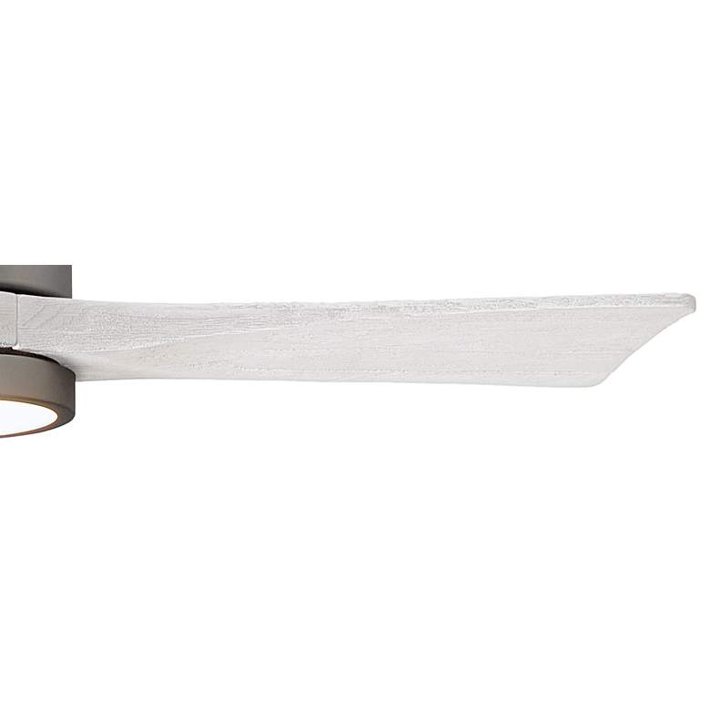 Image 4 42" Matthews Patricia-3 Brushed Nickel White Remote LED Ceiling Fan more views