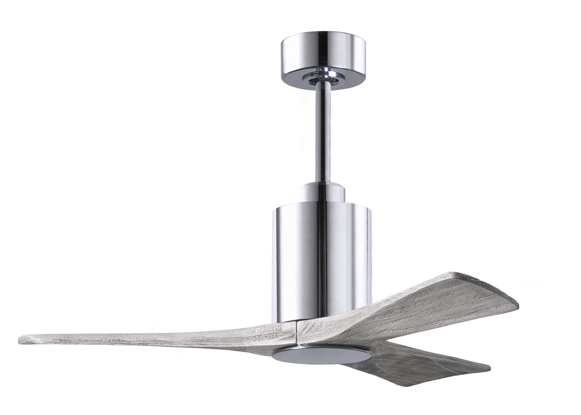 Image 3 42" Matthews Patricia-3 Chrome Barn Wood Remote LED Ceiling Fan more views