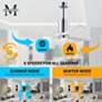 7_42" Matthews Patricia-3 Chrome Matte White Remote LED Ceiling Fan more views