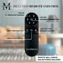 42" Matthews Patricia-3 Chrome Matte White Remote LED Ceiling Fan