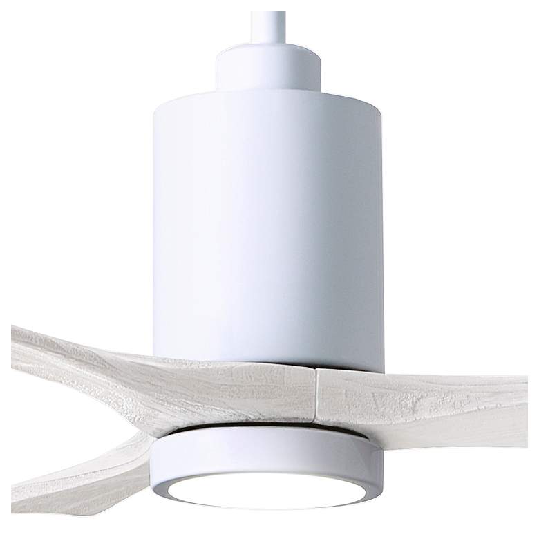 Image 3 42" Matthews Patricia-3 Gloss Matte White LED Ceiling Fan with Remote more views