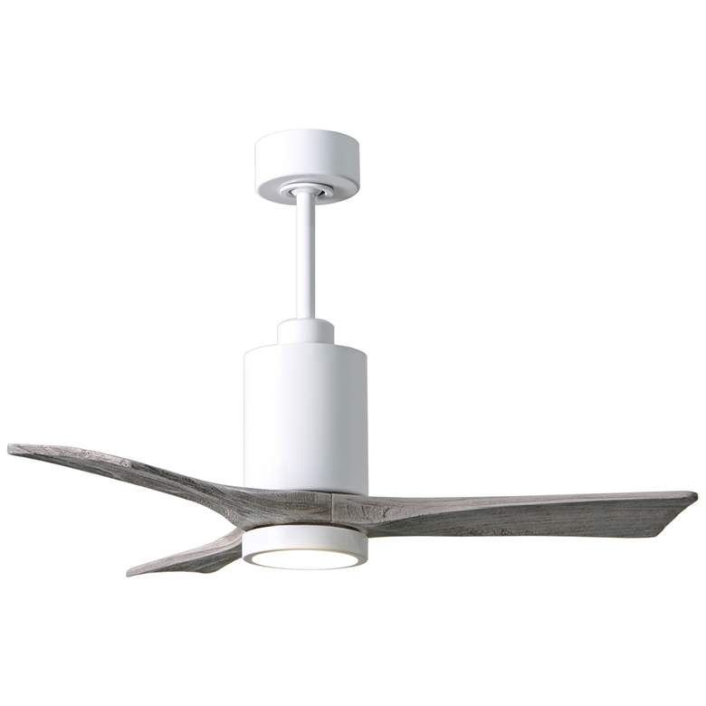 Image 2 42 inch Matthews Patricia-3 Gloss White LED Damp Rated Fan with Remote