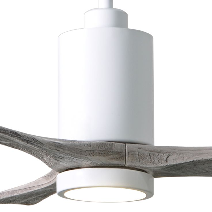 Image 3 42" Matthews Patricia-3 Gloss White LED Damp Rated Fan with Remote more views