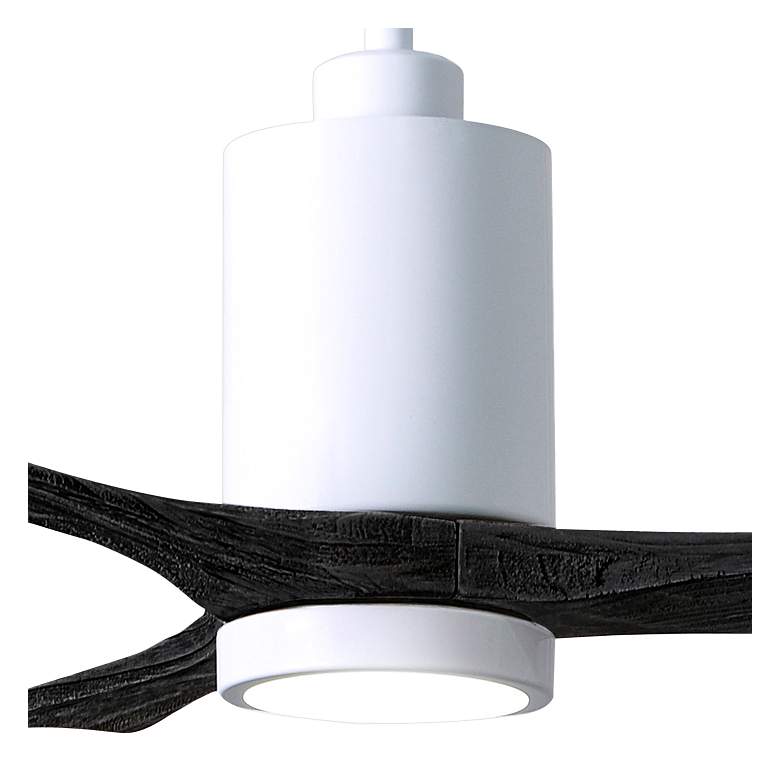 Image 3 42 inch Matthews Patricia-3 Gloss White Matte Black Remote LED Ceiling Fan more views