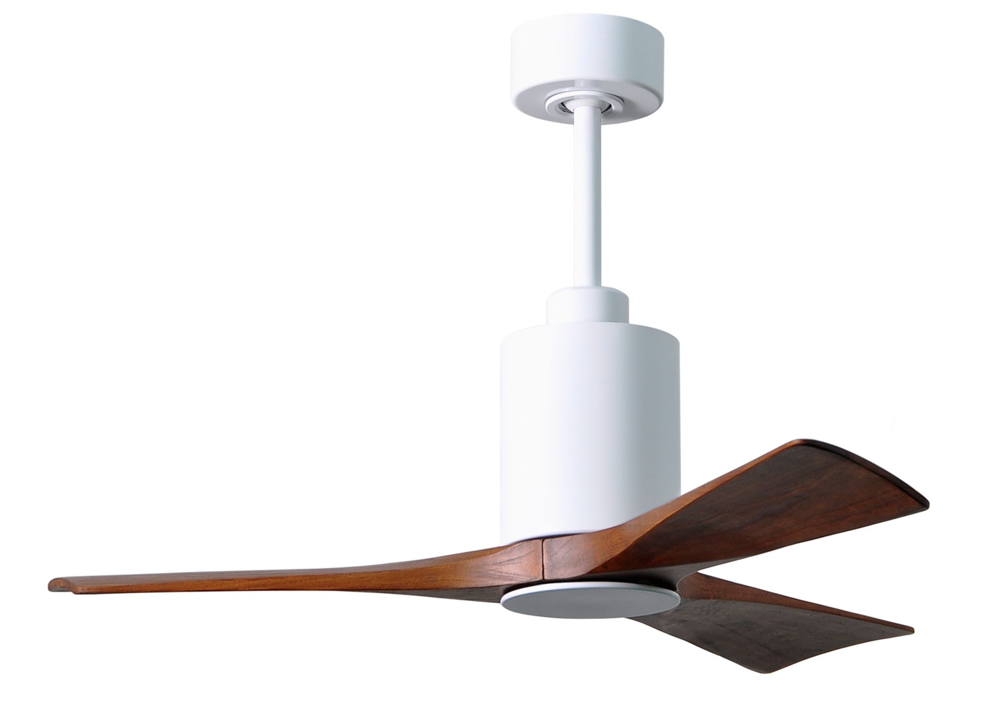 42" Matthews Patricia-3 Gloss White Walnut LED Ceiling Fan with Remote