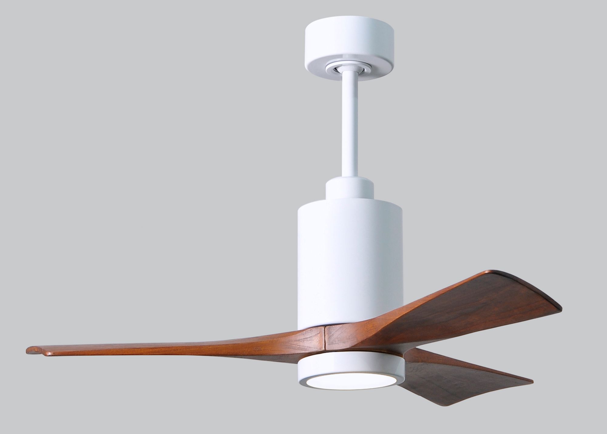 Image 5 42" Matthews Patricia-3 Gloss White Walnut LED Ceiling Fan with Remote more views
