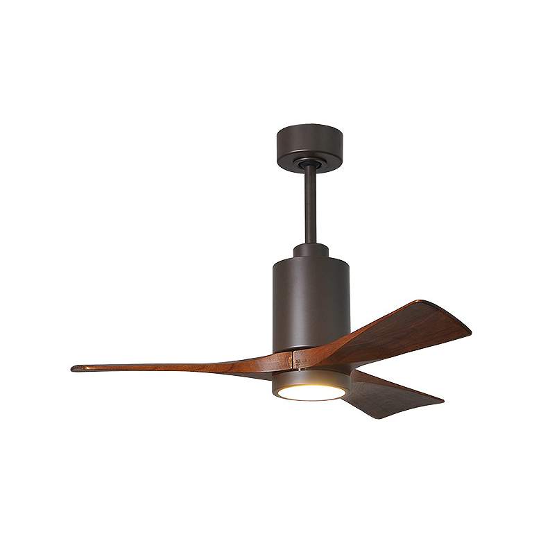 Image 1 42" Matthews Patricia-3 Textured Bronze LED Ceiling Fan with Remote