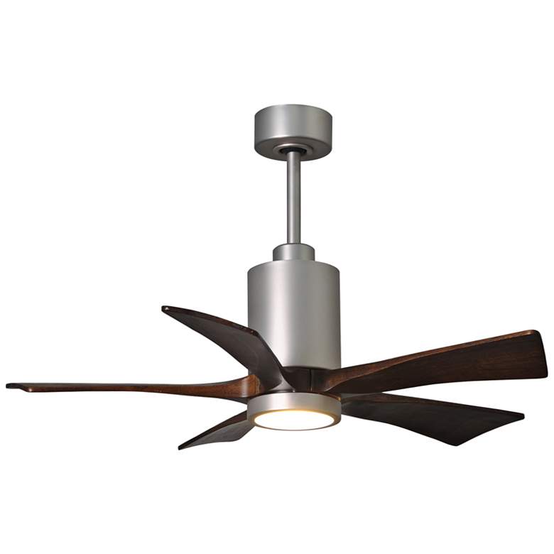 Image 1 42 inch Matthews Patricia-5 Brushed Nickel LED Ceiling Fan with Remote