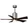 42" Matthews Patricia-5 Brushed Nickel LED Ceiling Fan with Remote