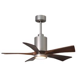 42" Matthews Patricia-5 Brushed Nickel LED Ceiling Fan with Remote