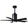 42" Matthews Patricia-5 Matte Black LED Ceiling Fan