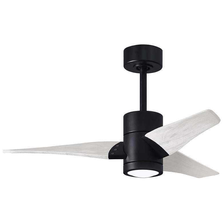 Image 1 42 inch Matthews Super Janet LED Black and White Ceiling Fan