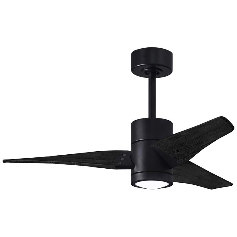 Image 1 42 inch Matthews Super Janet LED Black Finish 3-Blade Ceiling Fan