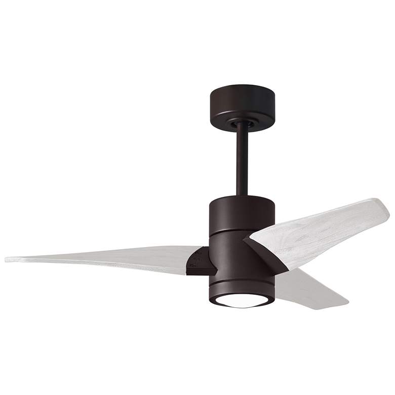 Image 1 42 inch Matthews Super Janet LED Bronze and White 3-Blade Ceiling Fan
