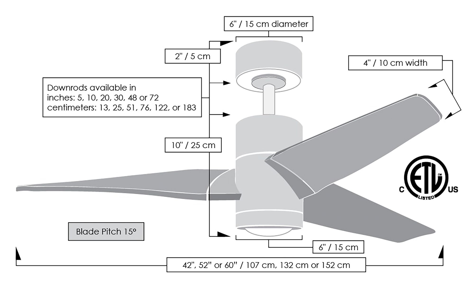 Image 4 42" Matthews Super Janet LED Bronze and White 3-Blade Ceiling Fan more views