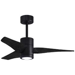 42" Matthews Super Janet Matte Black LED Ceiling Fan