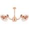 42" Matthews Vent Bettina Dual-Head Copper Fan with Wall Control
