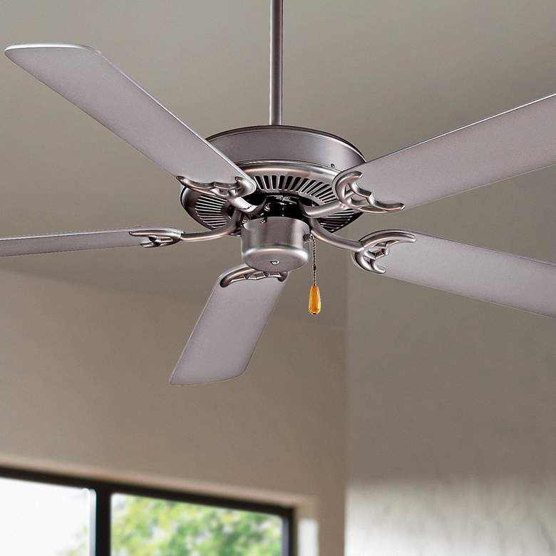 Image 1 42" Minka Aire Contractor Brushed Steel Ceiling Fan