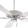 2_42" Minka Aire Contractor White Ceiling Fan w/ White Blades more views