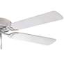3_42" Minka Aire Contractor White Ceiling Fan w/ White Blades more views