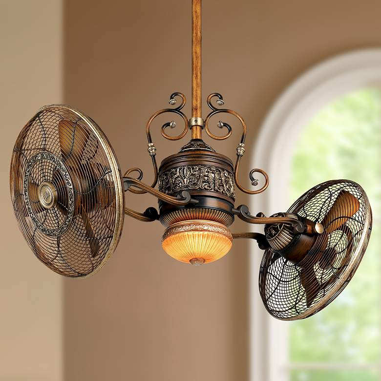 Image 1 42 inch Minka Aire Gyro Belcaro Walnut Ceiling Fan