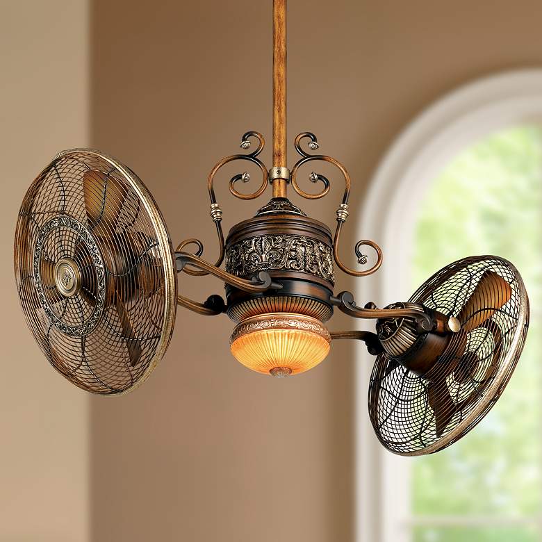Image 1 42" Minka Aire Gyro Belcaro Walnut Ceiling Fan