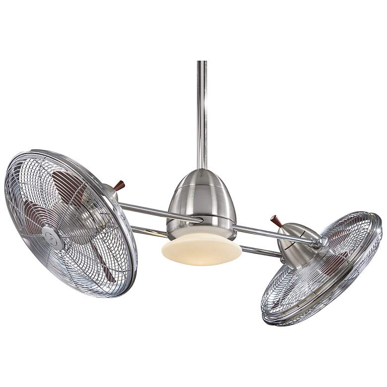 Image 6 42" Minka Aire Nickel Chrome Gyro Ceiling Fan with Wall Control more views