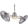 6_42" Minka Aire Nickel Chrome Gyro Ceiling Fan with Wall Control more views