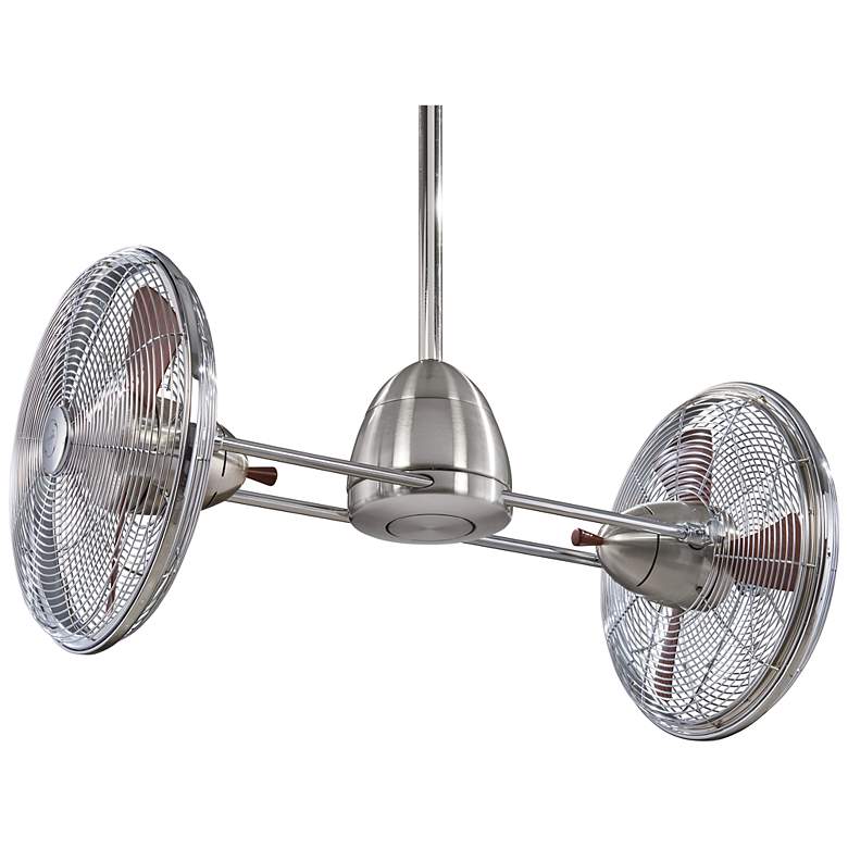 Image 7 42" Minka Aire Nickel Chrome Gyro Ceiling Fan with Wall Control more views