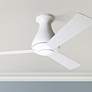 42" Modern Fan Altus Gloss White Flush Mount Fan with Wall Control