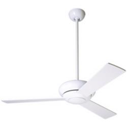 42&quot; Modern Fan Altus Gloss White Modern Ceiling Fan with Wall Control
