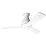 42" Modern Fan Altus Hugger Gloss White Ceiling Fan with Remote