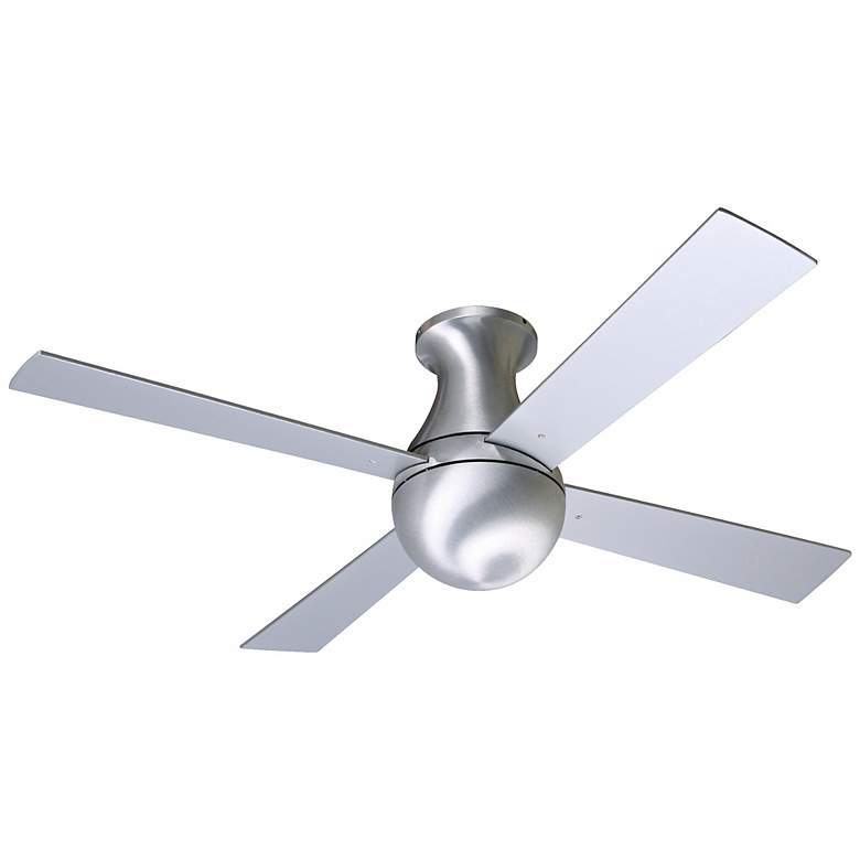 Image 2 42" Modern Fan Aluminum Ball Hugger Ceiling Fan with Wall Control