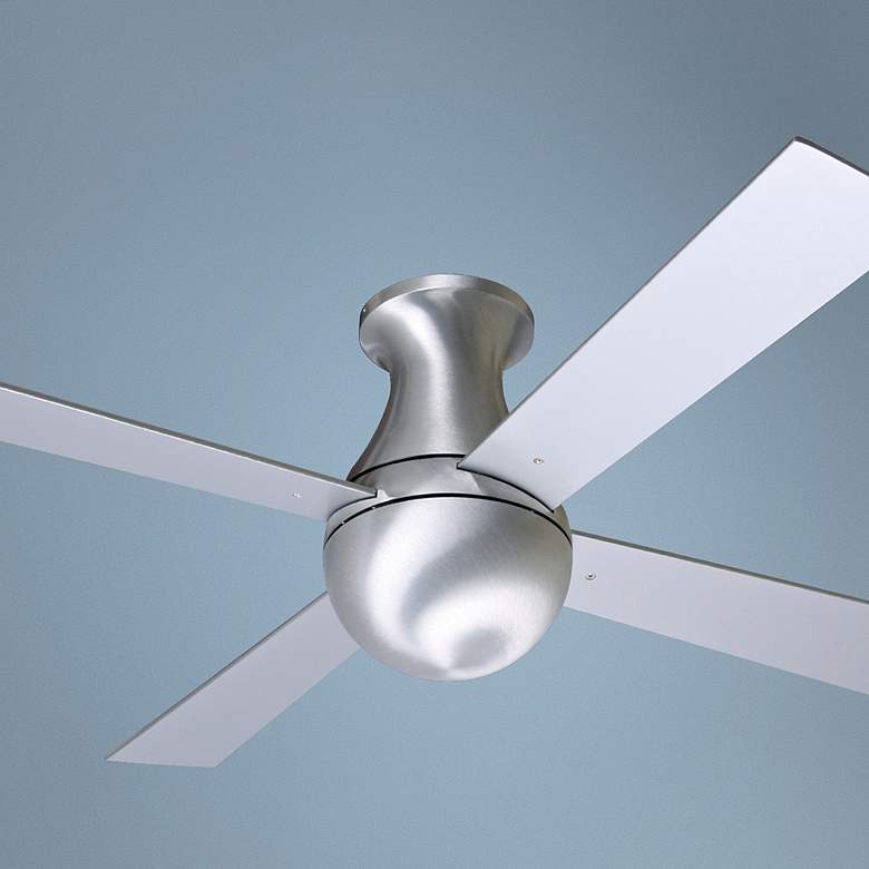 Image 1 42" Modern Fan Aluminum Ball Hugger Ceiling Fan with Wall Control
