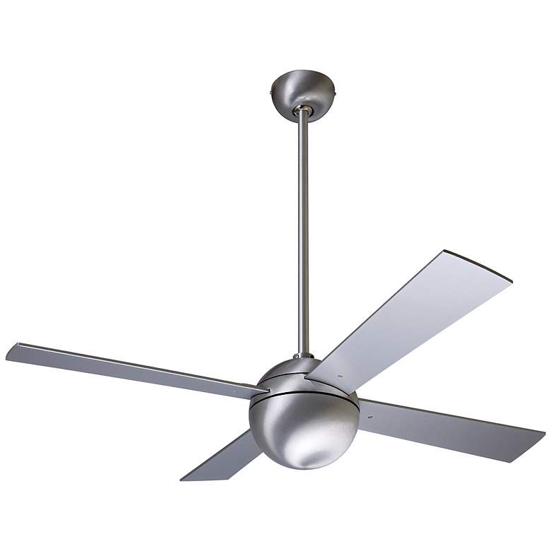 Image 2 42" Modern Fan Aluminum Finish Ball Ceiling Fan with Wall Control