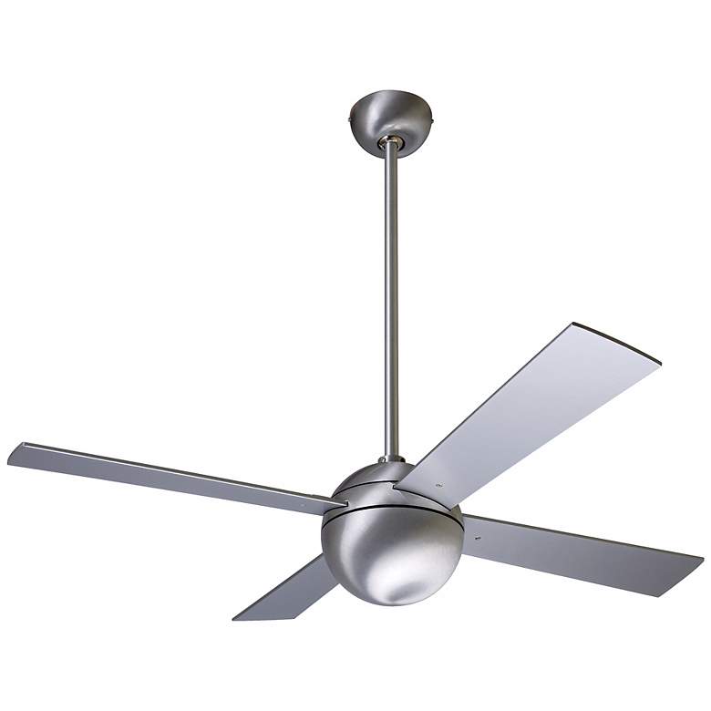 Image 2 42" Modern Fan Aluminum Finish Ball Ceiling Fan with Wall Control
